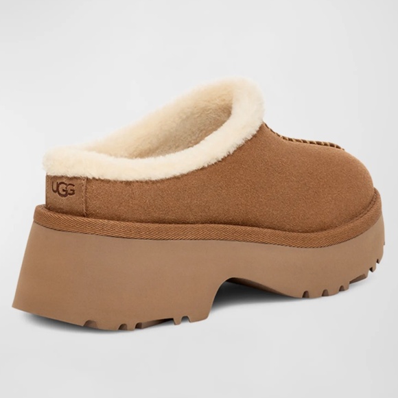 UGG New Heights Suede Cozy Clogs 9B New In Box - Picture 5 of 11